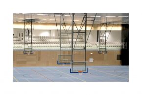 Basketbalinstallatie Elektrisch Plafondsysteem 105x180.