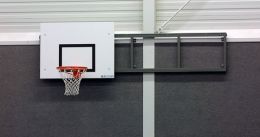 Basketbalinstallatie Zijwaarts Verplaatsbaar 90x120/15.