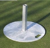 KORFBALSCHOTELVOET, METAAL Ø 70 CM KUNSTGRAS